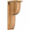 Ekena Millwork Crestline Rough Sawn Corbel w/Backplate, Western Red Cedar, 6"W x 10"D x 22"H COR06X10X22CRE01RWR - alternate 1